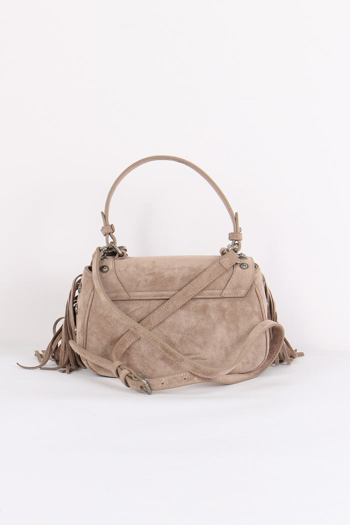 Borsa 1 Manico Suede Borchie Taupe-3