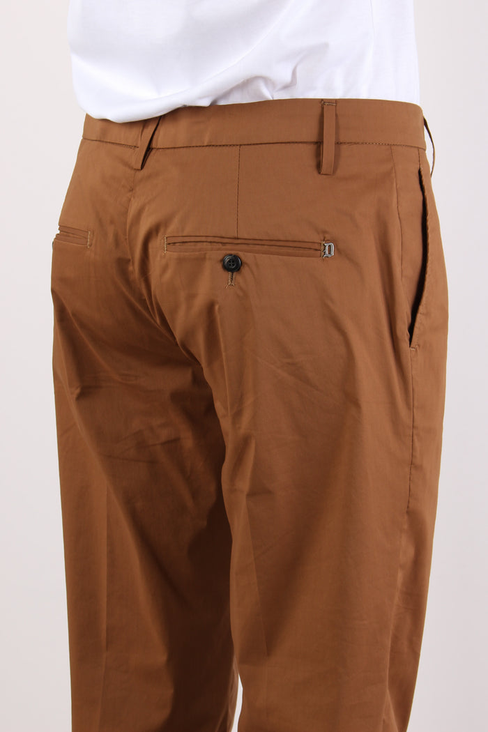 Gaubert Pantalone Popeline Corteccia-8