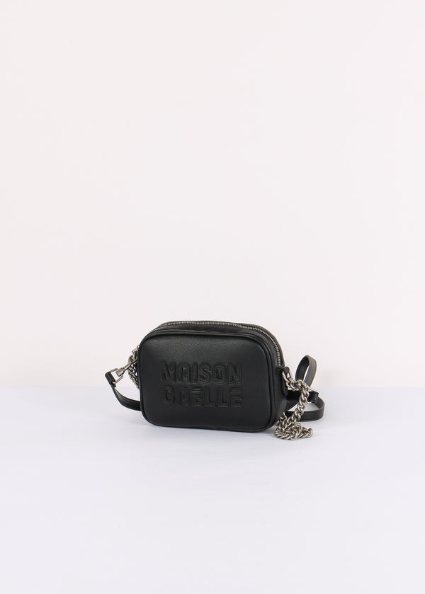 Camera Bag Maxi Logo Rilievo Nero-2