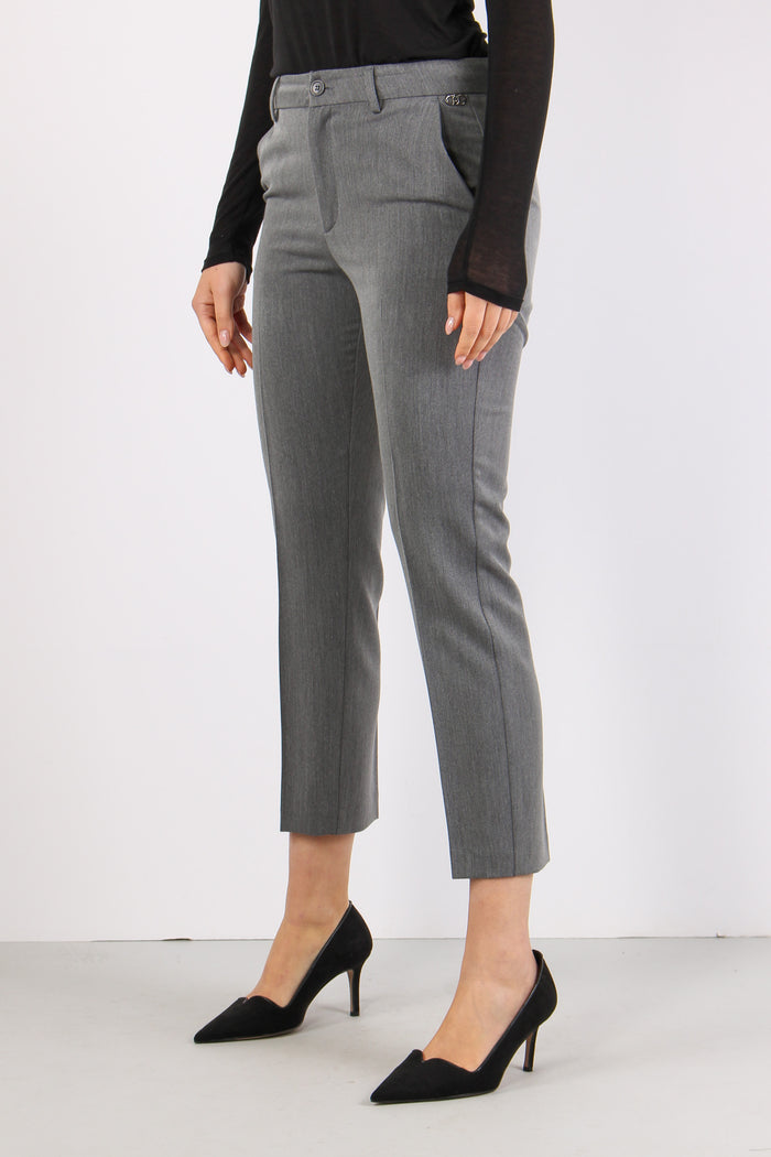 Pantalone New York Mano Lana Grey Chic-3
