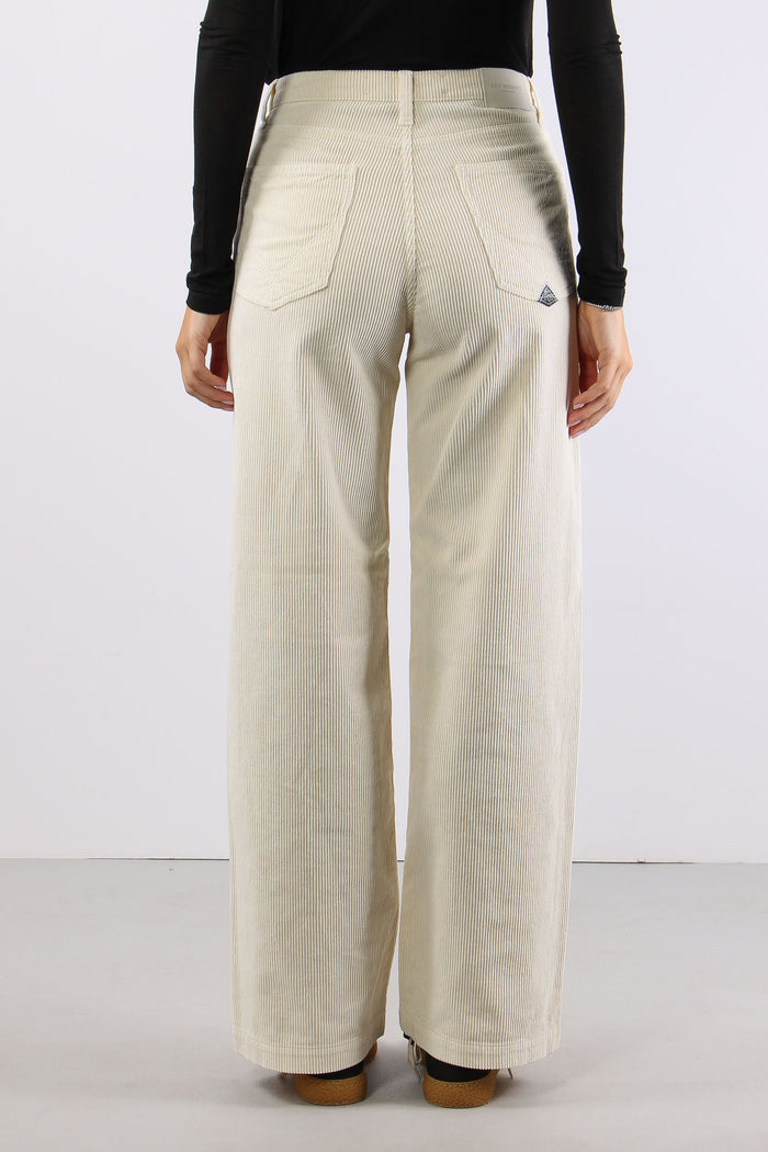 Pantalone Velluto Millerighe Butter-5