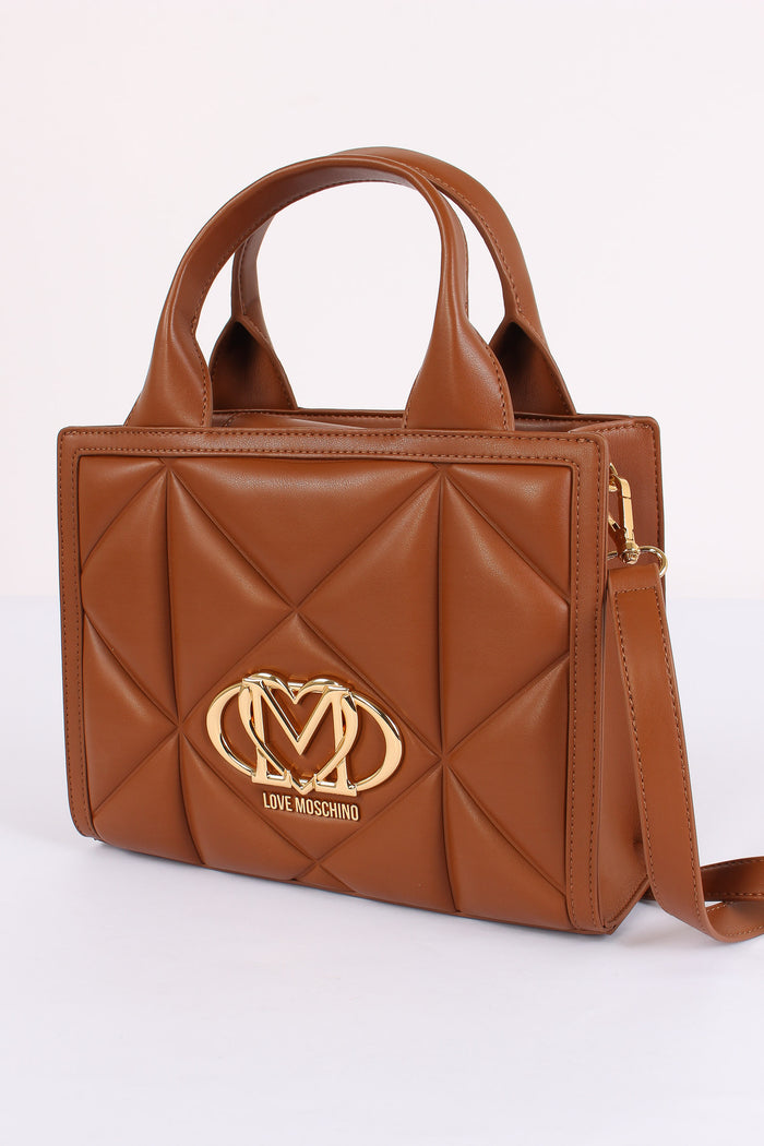 Shopping Piccola Matelasse Cuoio-5