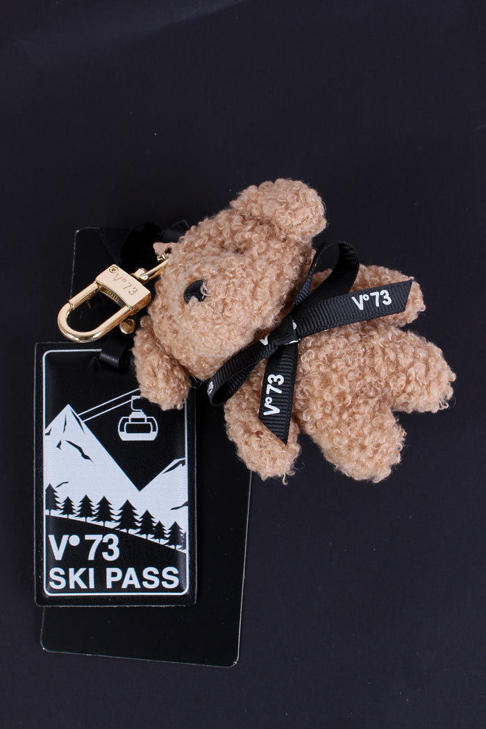 Dogino Portachiavi Orsetto Naturale/nero-3