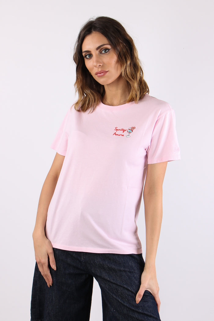 T-shirt Scritta Ricamo Spritzo Amore-2
