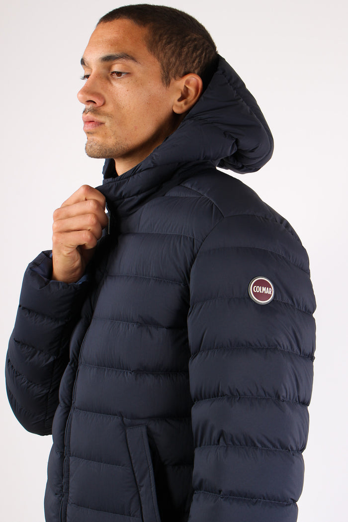 Giubbotto Basico Cappuccio Navy/blue-8