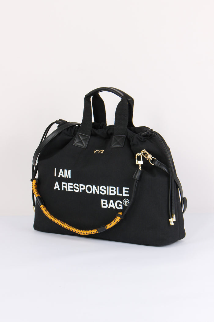Responsible Sacca Canvas Nero-3