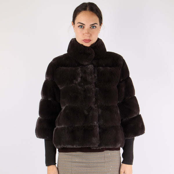 Marila Pelliccia Corta Manicot Shopping-2