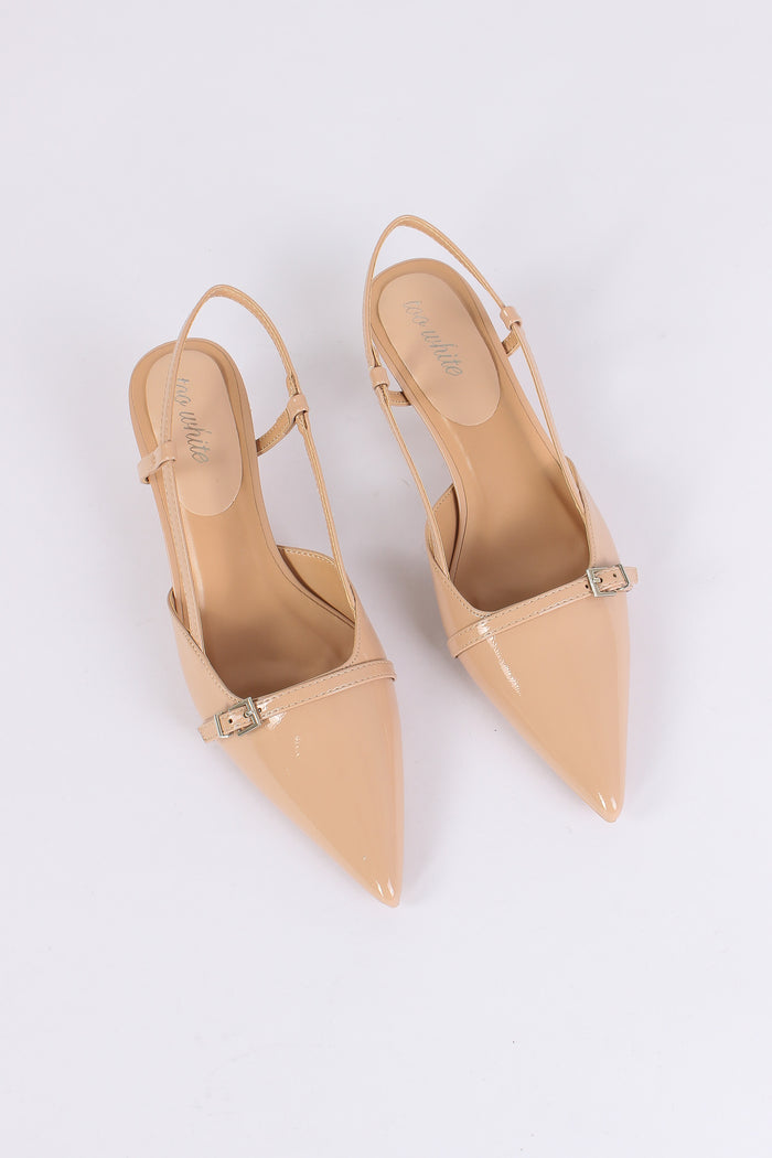 Chanel Tacco Basso Fibbia Nude-5