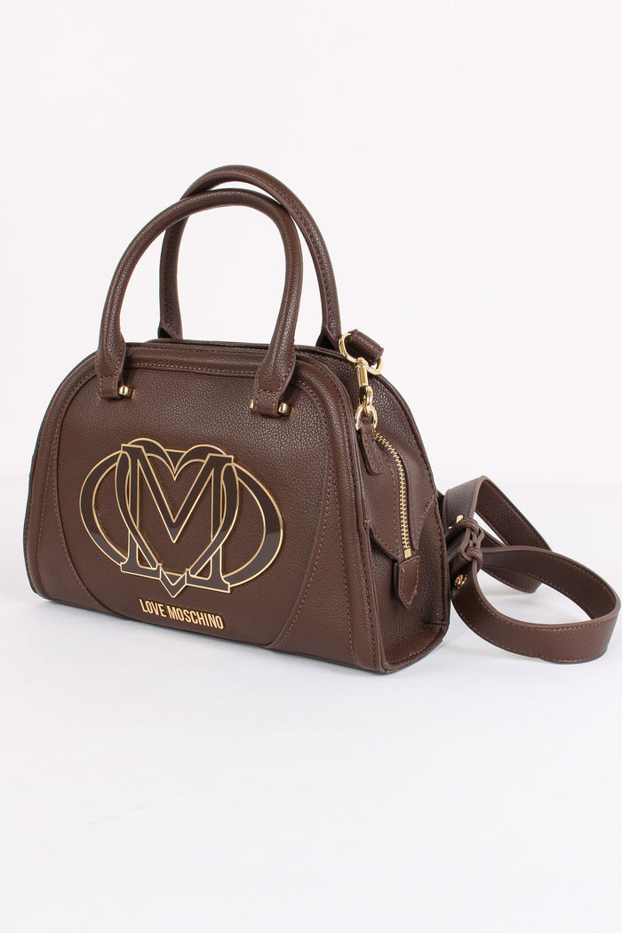 Bauletto Maxi Logo Placca Testa Di Moro-4