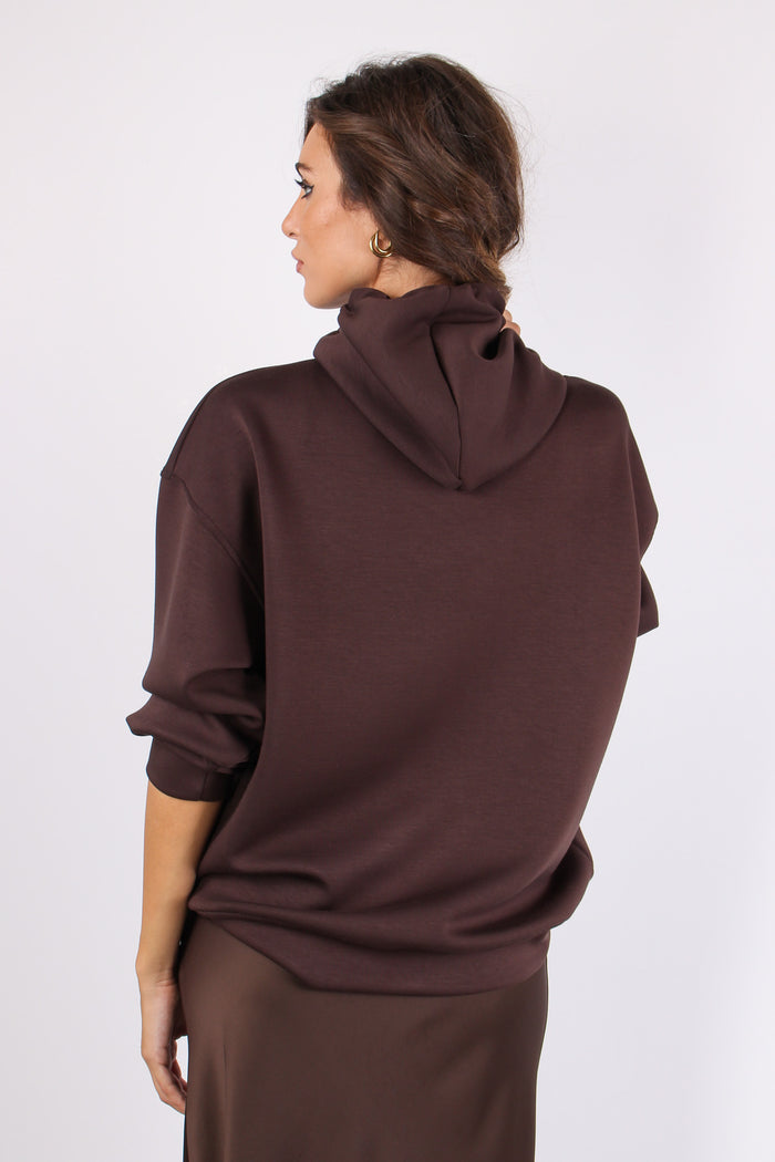 Felpa Cappuccio Inserto Pizzo Moro-6