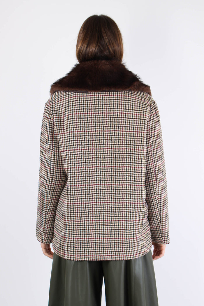 Cappotto Micro Pied De Poule Moro/bordeuax-4