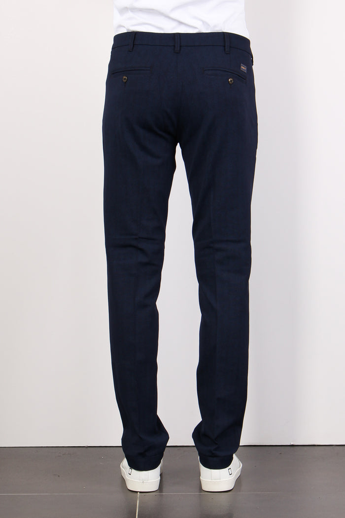 Pantalone Chino Punto Milano Blu Navy-4