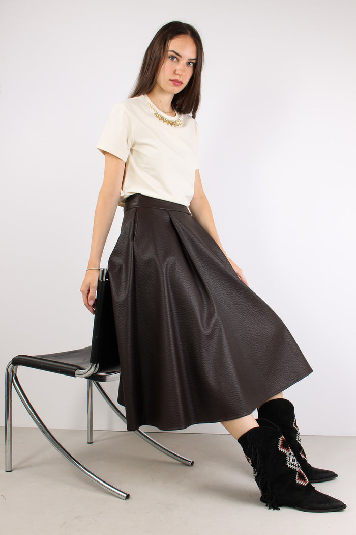 Gonna Ruota Ecopelle Moro-7