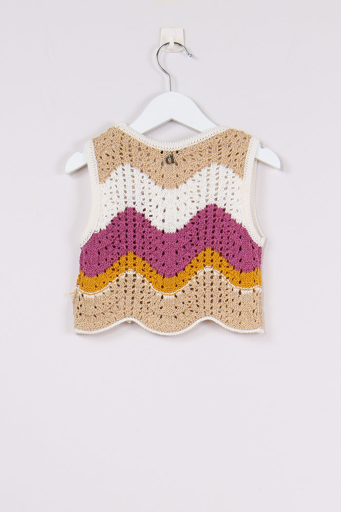 Gilet Tricot Maglia Orchid Bouquet-3