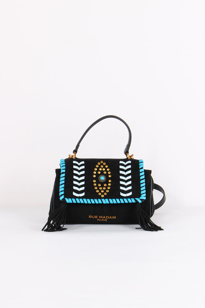 Tracollina Suede Etnica Suede Black
