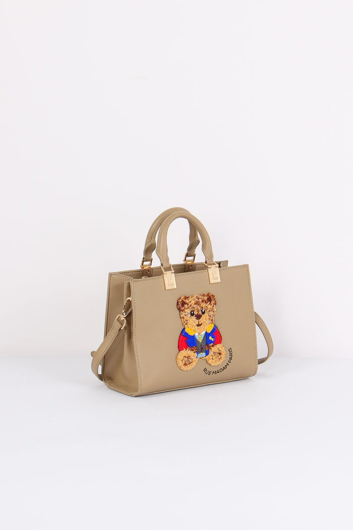 Mini Shopping Orsetto Taupe-5