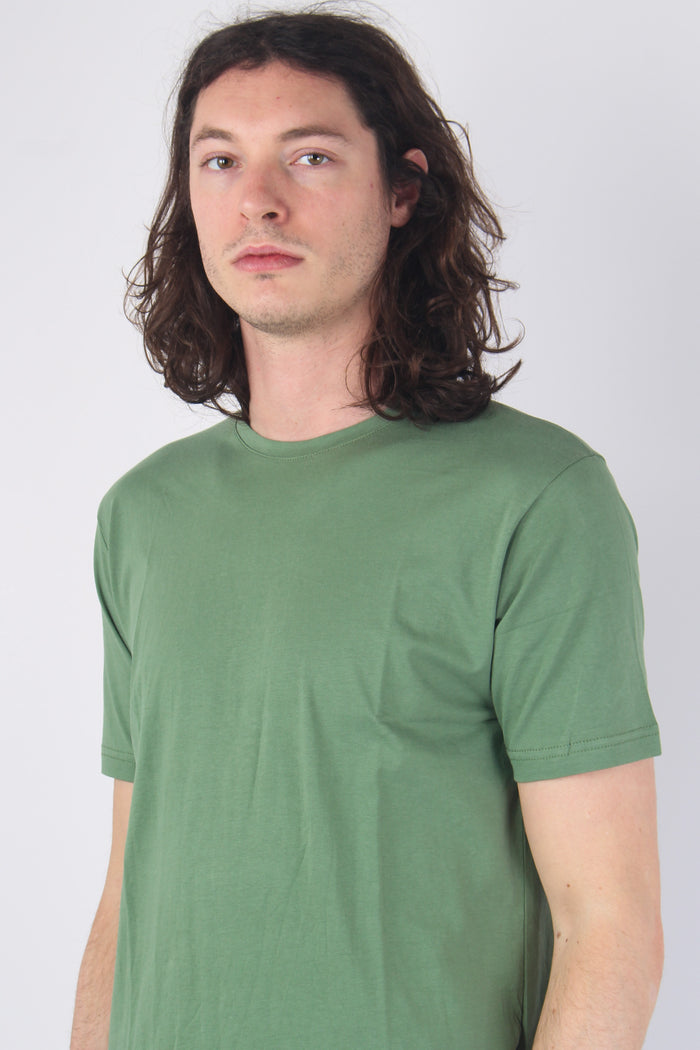T-shirt Basica Girocollo Green-6