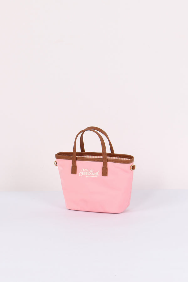 City Bag Mini Nylon Rosa-2