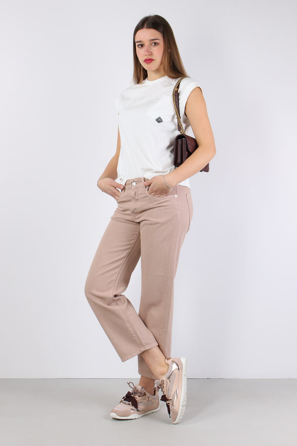 T-shirt Smanicata Taschino White-2