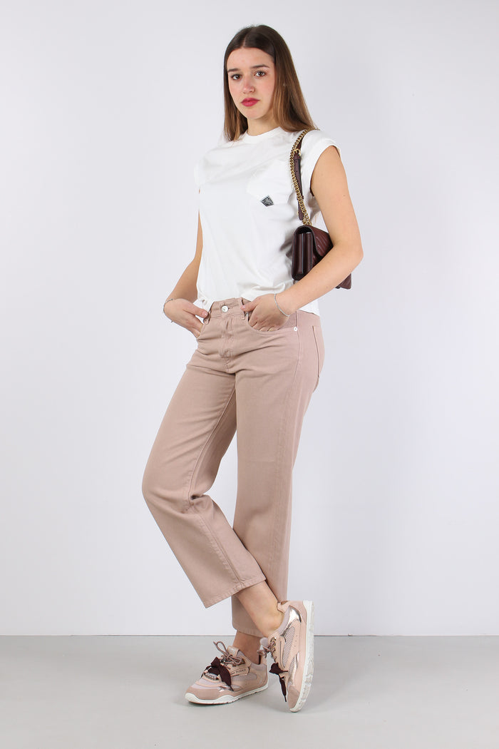 T-shirt Smanicata Taschino White-2