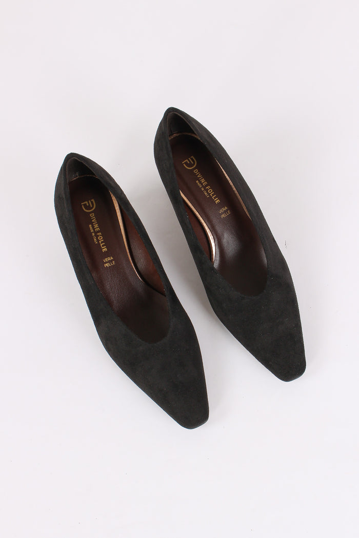 Decollete Tacco Banana Nero-4