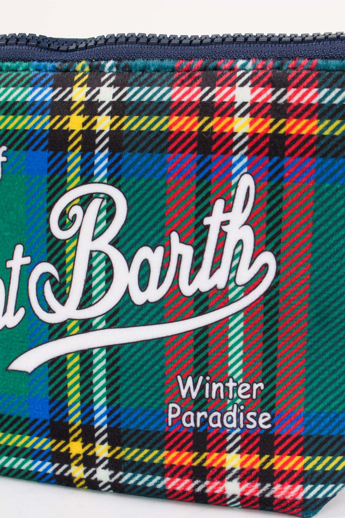 Pochette Tartan Verde/rosso-5