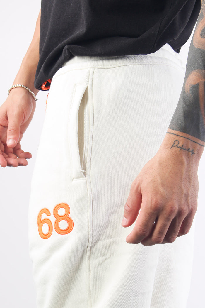 Pantalone Logo Fluo Bianco-6