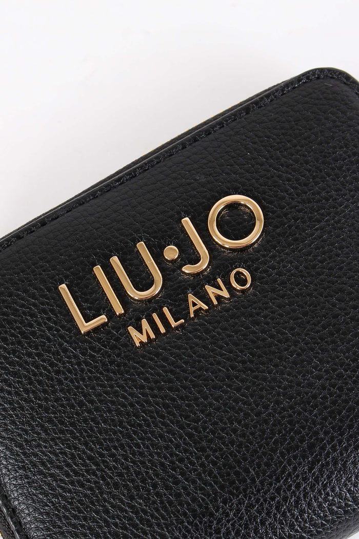 Portafoglio Piccolo Zip Around Nero-6