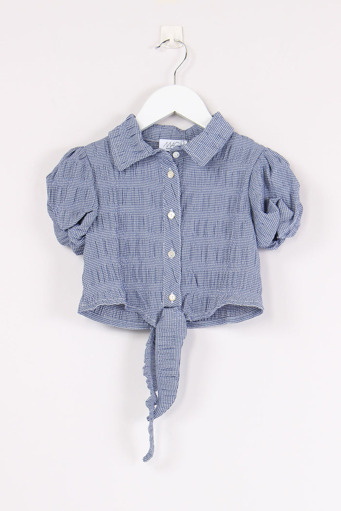 Camicia Mini Vichy Blu/bianco