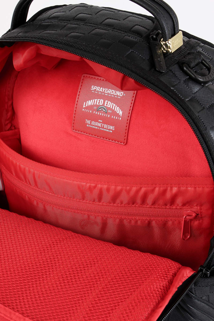 Backpack Raised Check Nero-5