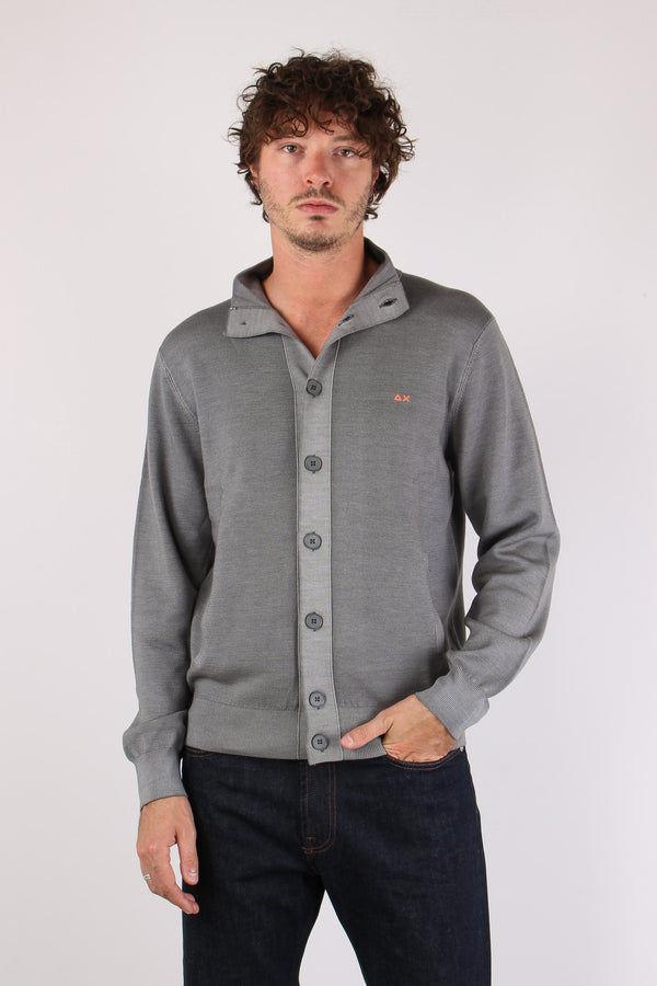 Cardigan Lana Bottoni Tinto Ca Stone