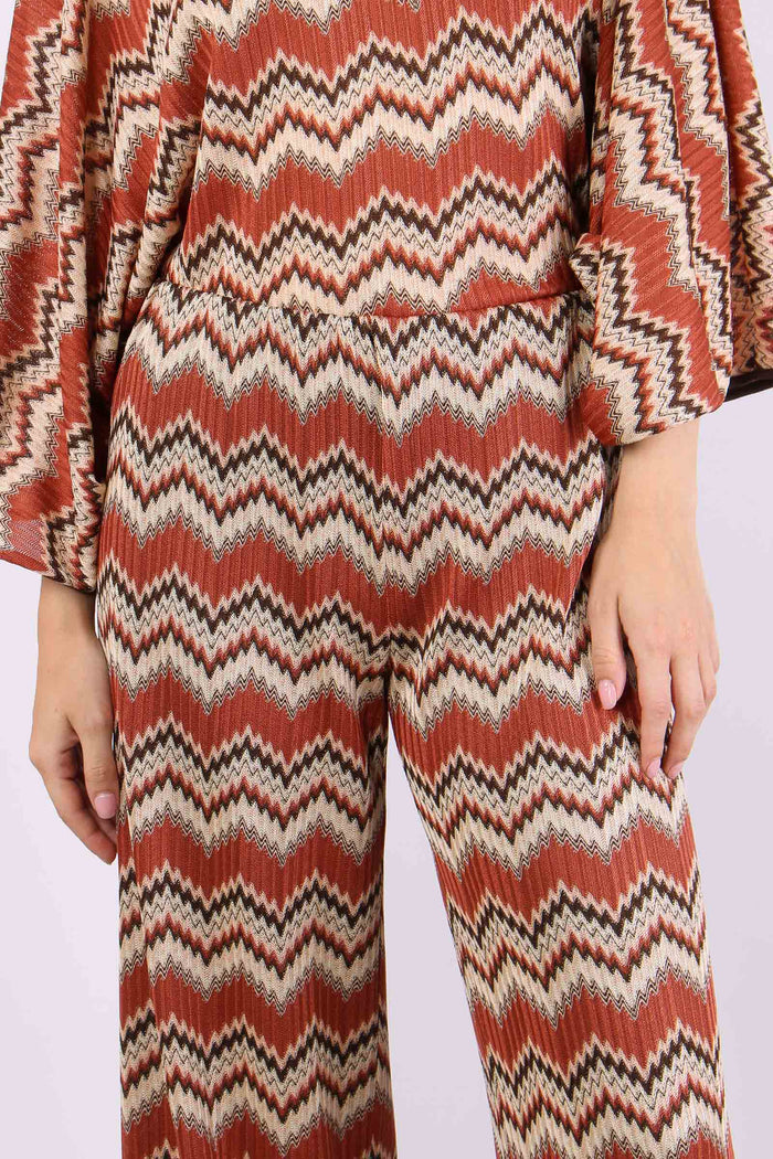 Pantalone Stampa Missoni Ruggine-8