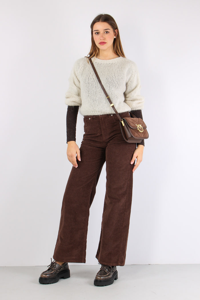 Maglia Scatoletta Filo Lurex Crema