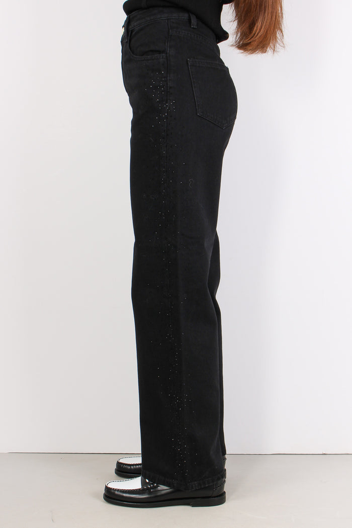 Kelinia Denim Gamba Larga Stra Nero-3