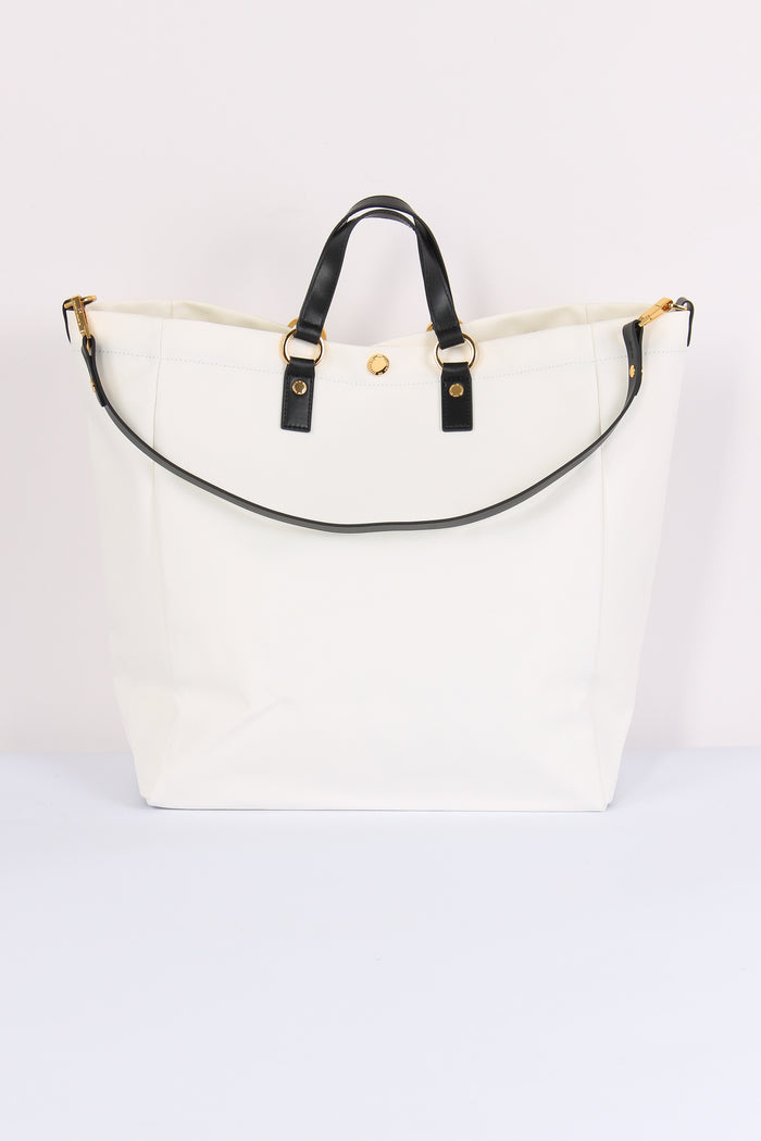 Borsa Mare Logo Avorio/nero-3