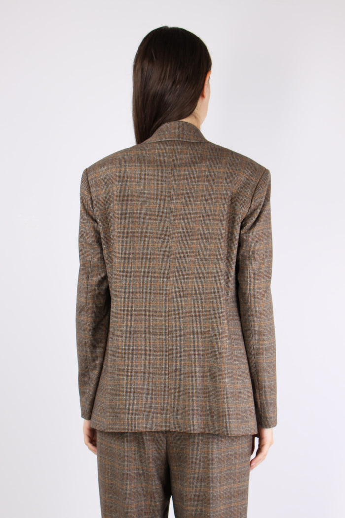 Giacca Galles Bottoni Pelle Kaki/fango-4