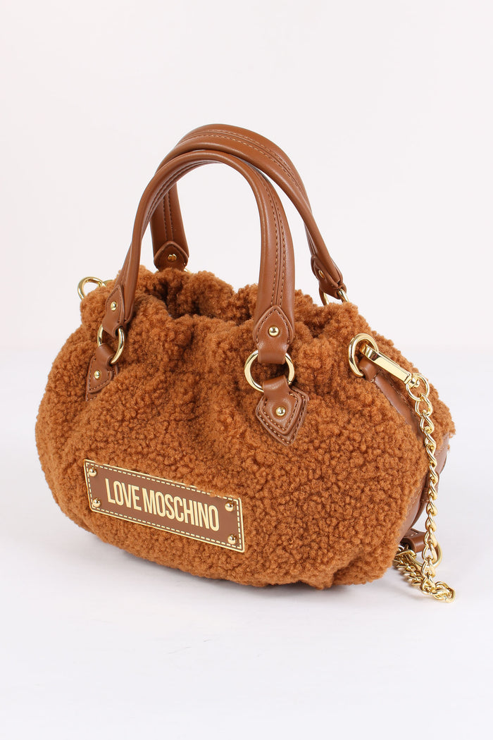 Tracollina Tonda Teddy Cuoio-4