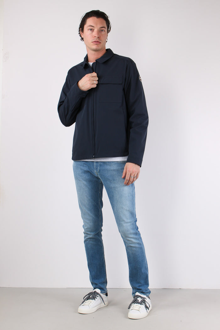 Over Jacket Soft Shell Navy-3