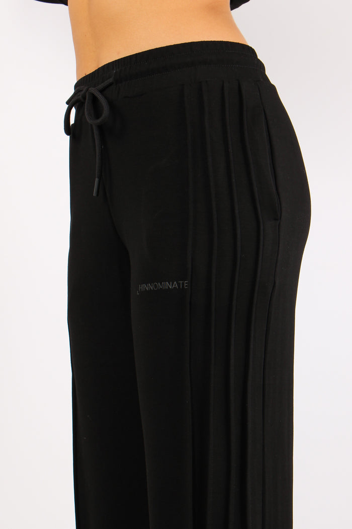 Pantalone Palazzo Modal Banda Nero-7