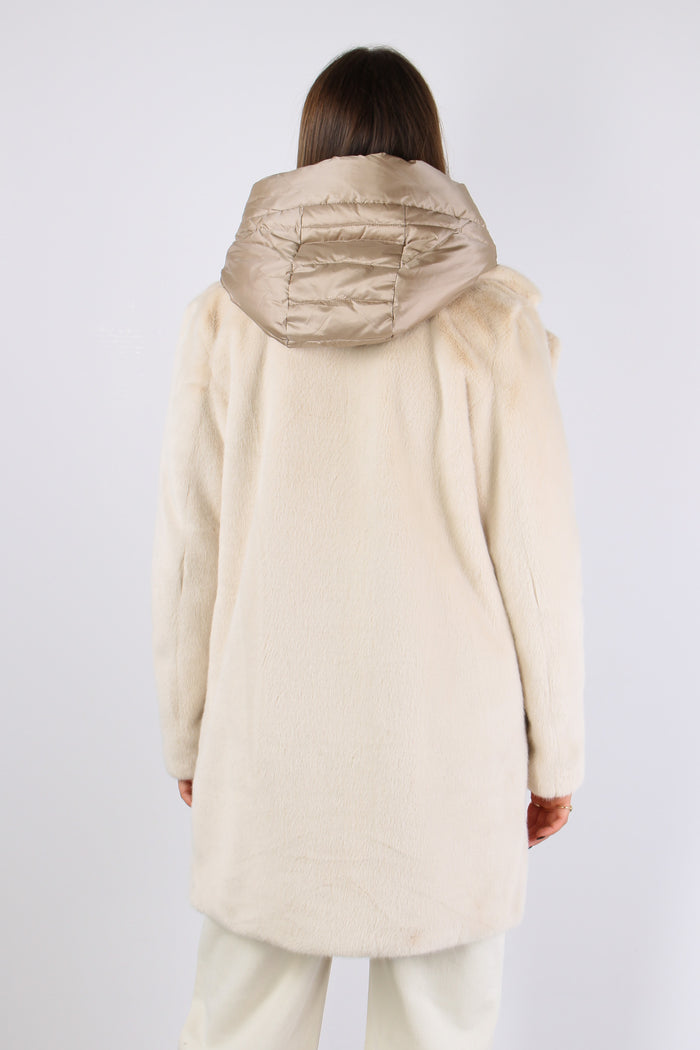 Cappotto Ecopelle White Swan-7