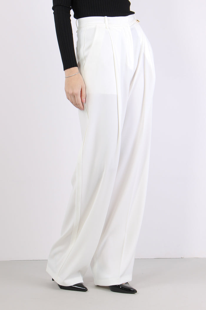 Pantalone Crepe Pences Avorio-7