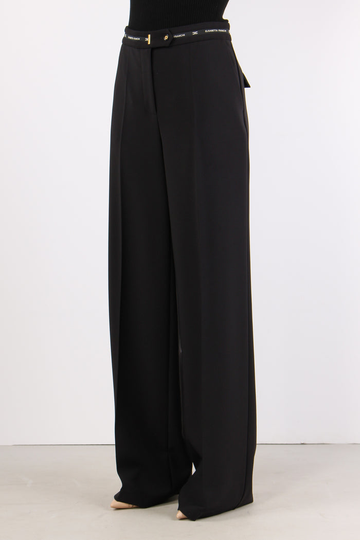 Pantalone Palazzo Cinturino Lo Nero-6