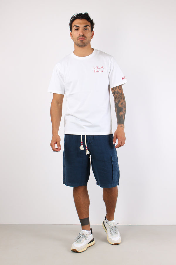 T-shirt Scritta Ricami Habitue-2