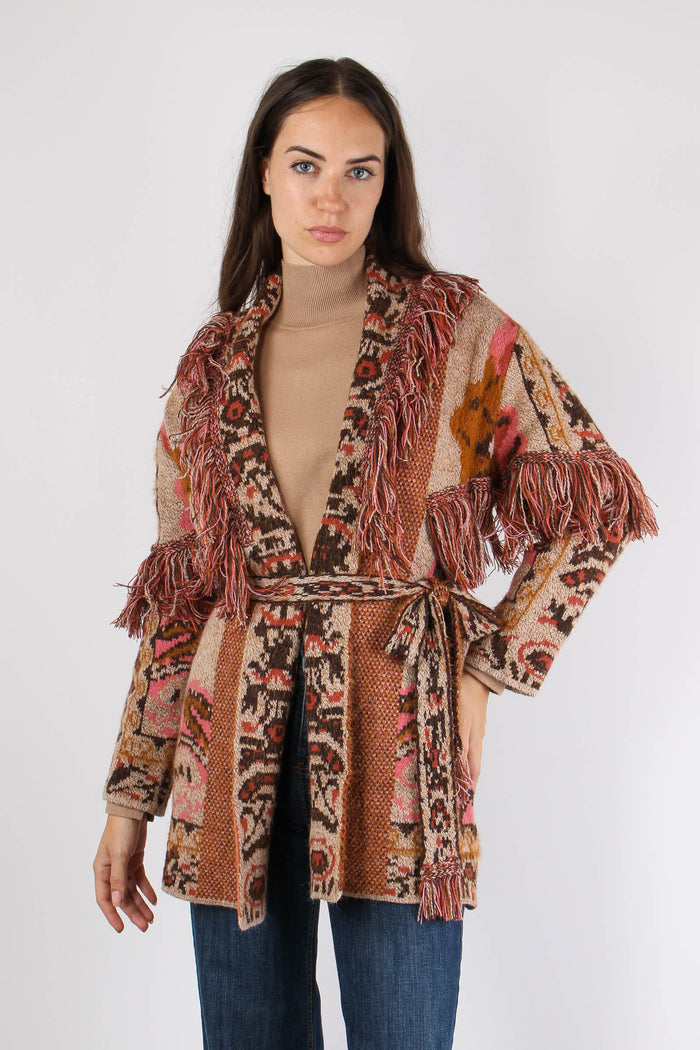 Cardigan Peruviano Frange Fantasia-3