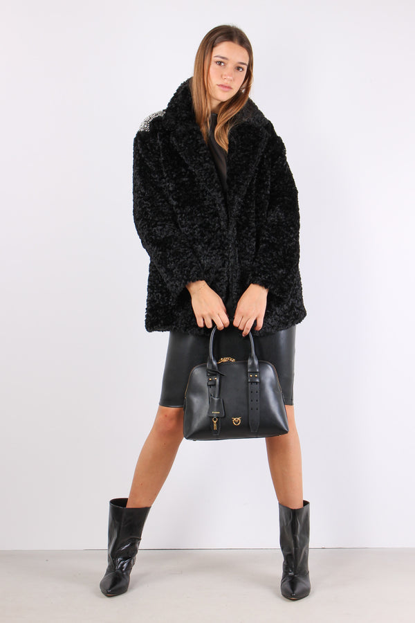 Ecopellicca Astrakan Black