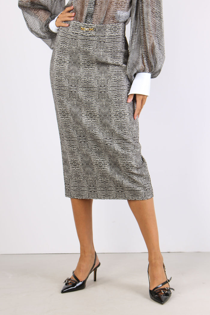 Lounguette Stampa Pitone Nero-2