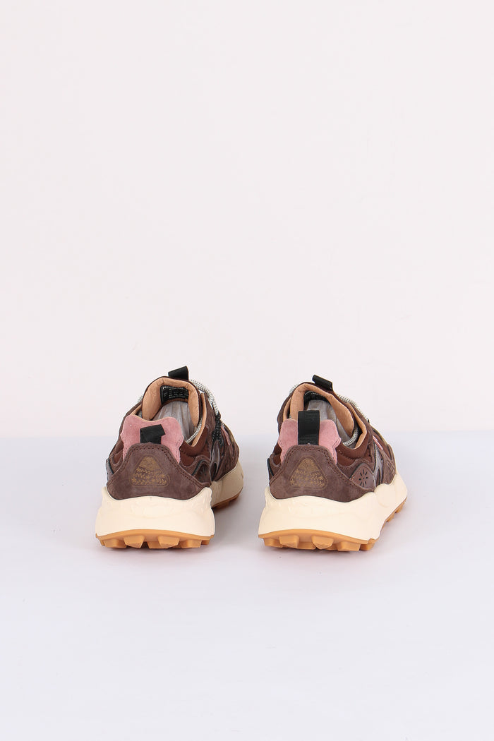 Sneakers Yamano  Suede Laminated Brown/pink-3