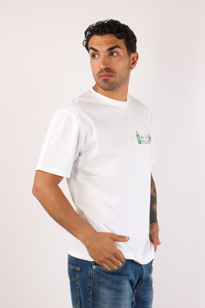 T-shirt Scritta Ricami Gin Clock-3
