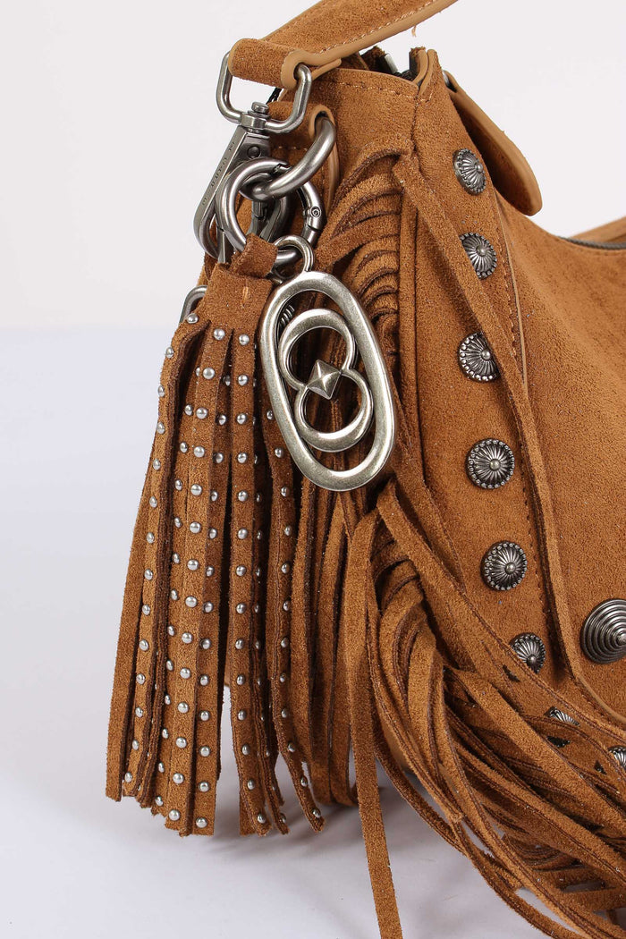 Mezzaluna Suede Frange Cotto-7
