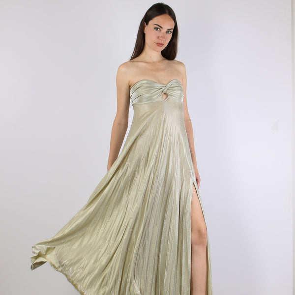Abito Fascia Plisse Platinum-2